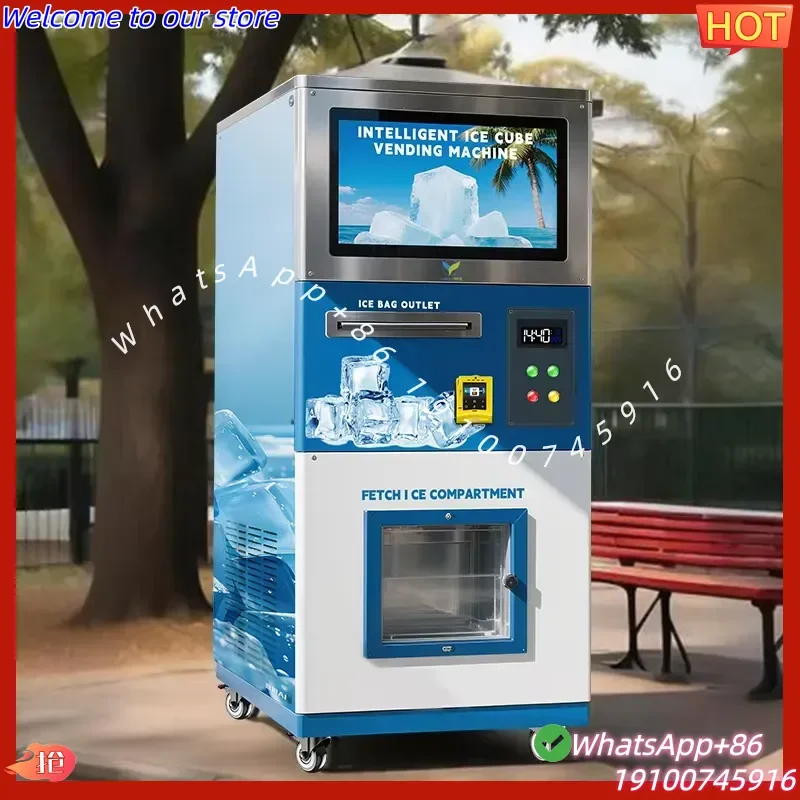 CECertificate VFresh New Arrival Self Service Smart Machine for Public Market ICE Maker Vending Machine