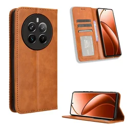 For Realme 12 Pro+ Plus 5G Case luxurious Leather Retro Magnetic Protect Cover For OPPO Realme 12 Pro Plus 5G Phone Bags