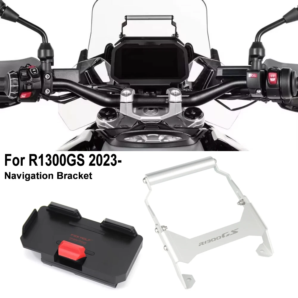 

For BMW R1300 GS R1300GS ADV Adventure 2023 2024 Motorcycle Front Phone Holder GPS Stand Navigation bracket Mounting kit