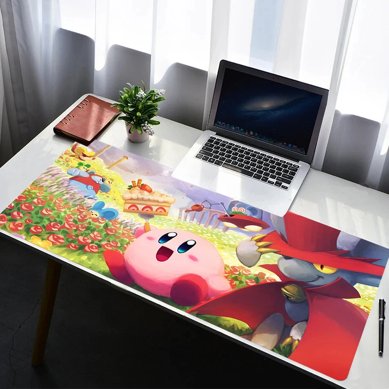 

Mouse Pad PC Non Slip Rubber Mousepad Laptop Gamer Cabinet Keyboard Pad Office Computer Gaming Desk Cartoon K-kirbys Mouse Mat