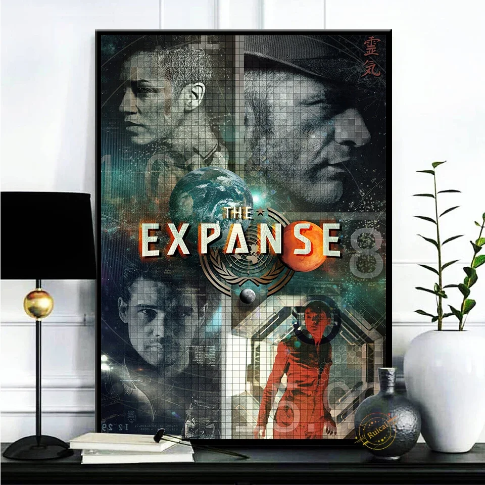 ملصق The Expanse للتلفزيون، صورة جدارية فنية من القماش لغرفة المعيشة، هدية ديكور المنزل