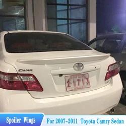 2007-2011 Toyota Camry Sedan 뒷 트렁크 리드 스포일러 립 윙 ABS 소재 자동차 튜닝 부품 바디 키트 장식 액세서리