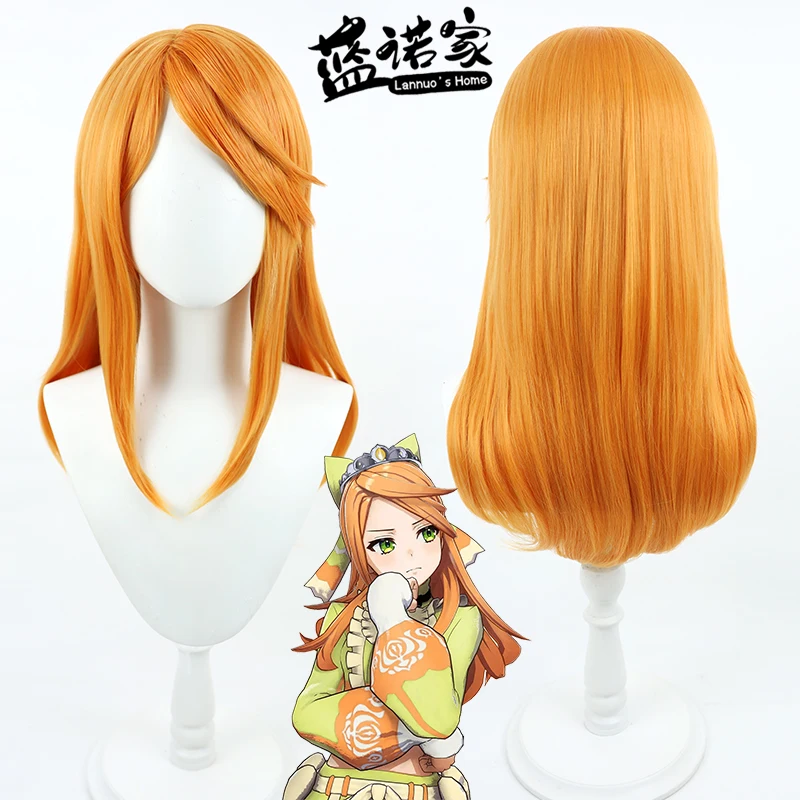 

Anime Fire Emblem Engage Etie Cosplay Wig Halloween Carnival Party Props Synthetic Hair Heat Resistant Fiber + Wig Cap