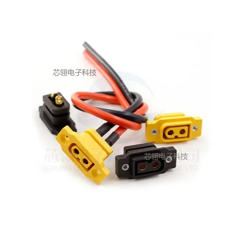 Amass XT60E-F XT60NE-F Female Plug Battery Connecting Adapter Large Current Gold/Brass Ni Plated Power Connector for RC Model