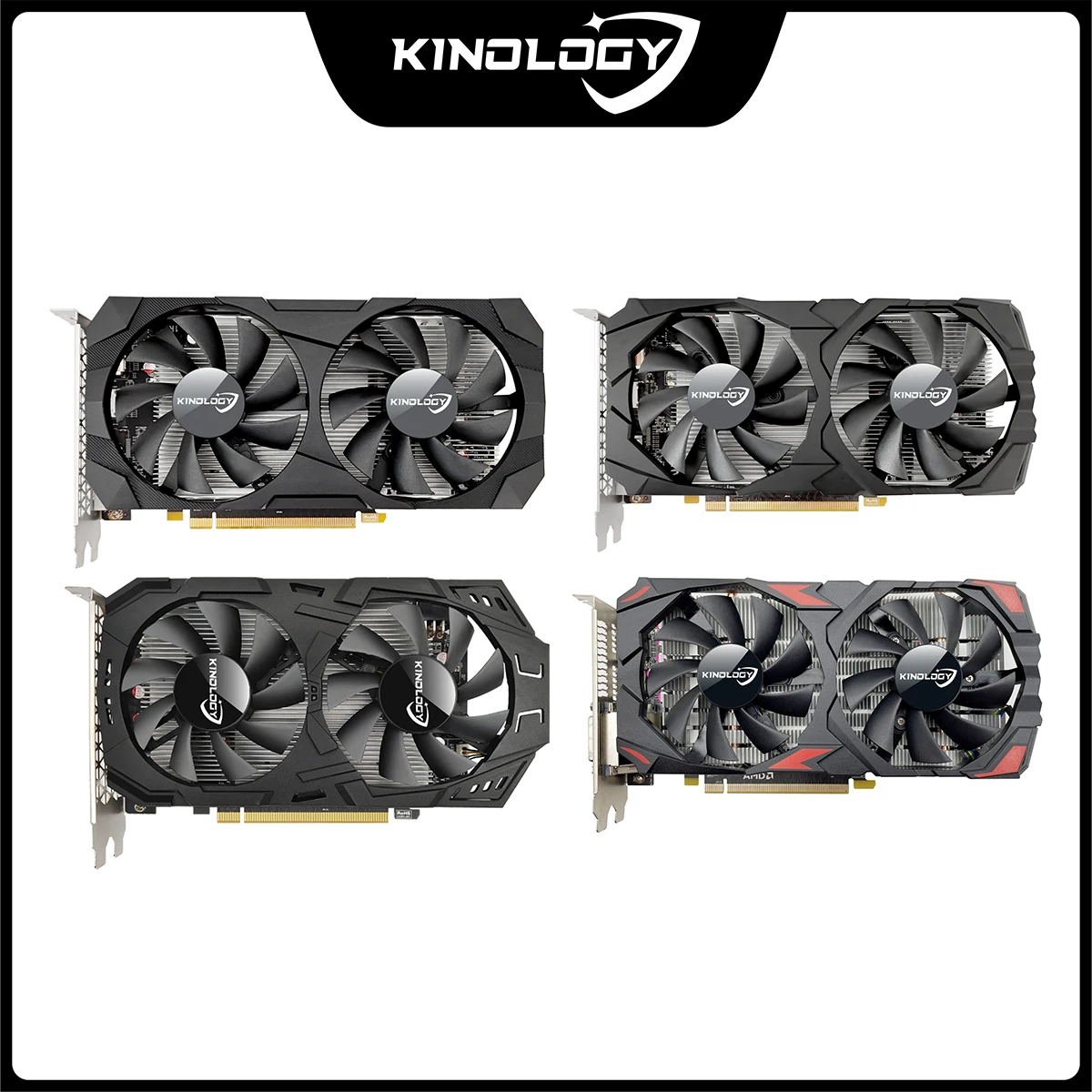 Kinology-Placa de vídeo gráfica RX 580, 8G, 256Bit, 2048SP, GDDR5, AMD, Gamer, RX580, Radeon, 8GB, Mining Gaming Card