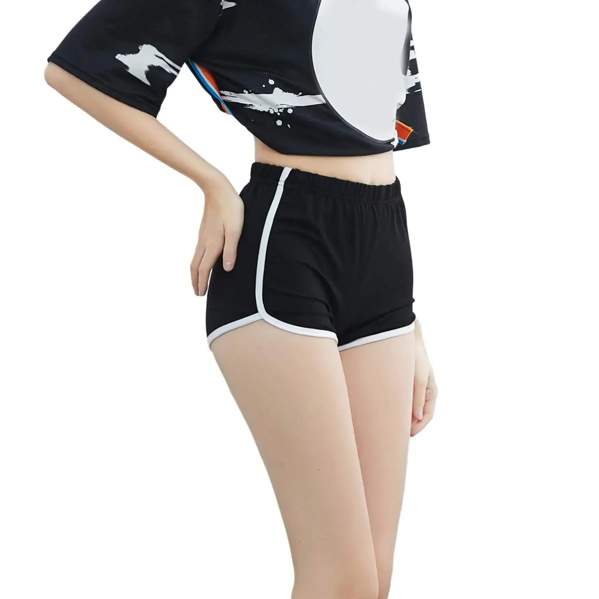 المرأة القطن اليوغا السراويل خمر دولفين السراويل القصيرة مثير صالة تجريب الدراجة السراويل الشارع الشهير اليوغا الصيف الرياضة المشي لمسافات طويلة #2