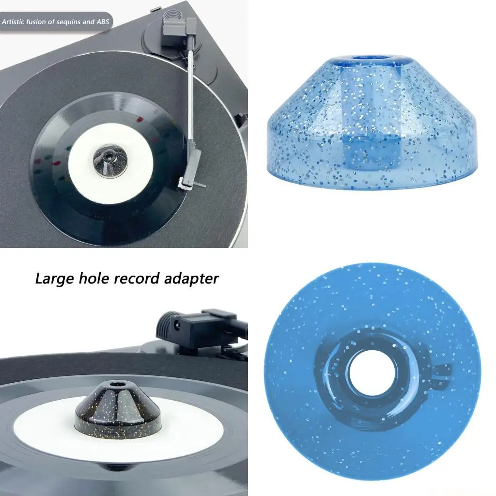 

E56B Quick Install Turntable Stabilizer For LP45 Large Hole Vinyls Record Dome