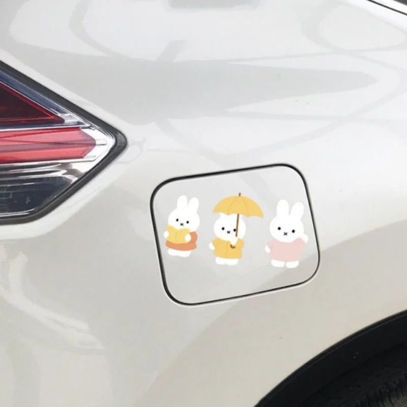 Cute Miffy Cartoon Creative Waterproof Sticker Car Scratch Cover Fashionable Personalized Decorative Waterproof Sticker - view 3