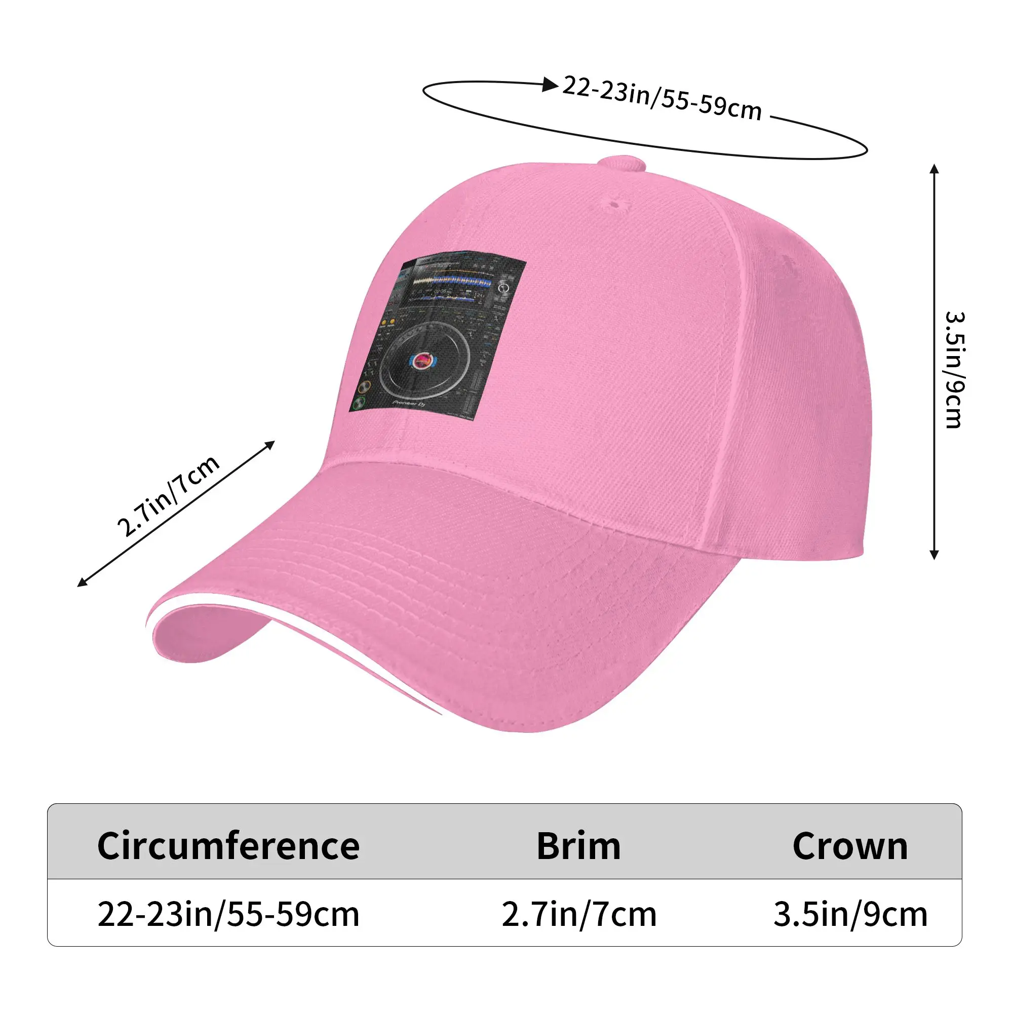 Pioneer DJ CDJ3000 Multi Format Player Cap Casual Baseball Caps Adjustable Hat Hip Hop Summer Unisex Baseball Hats Customizable