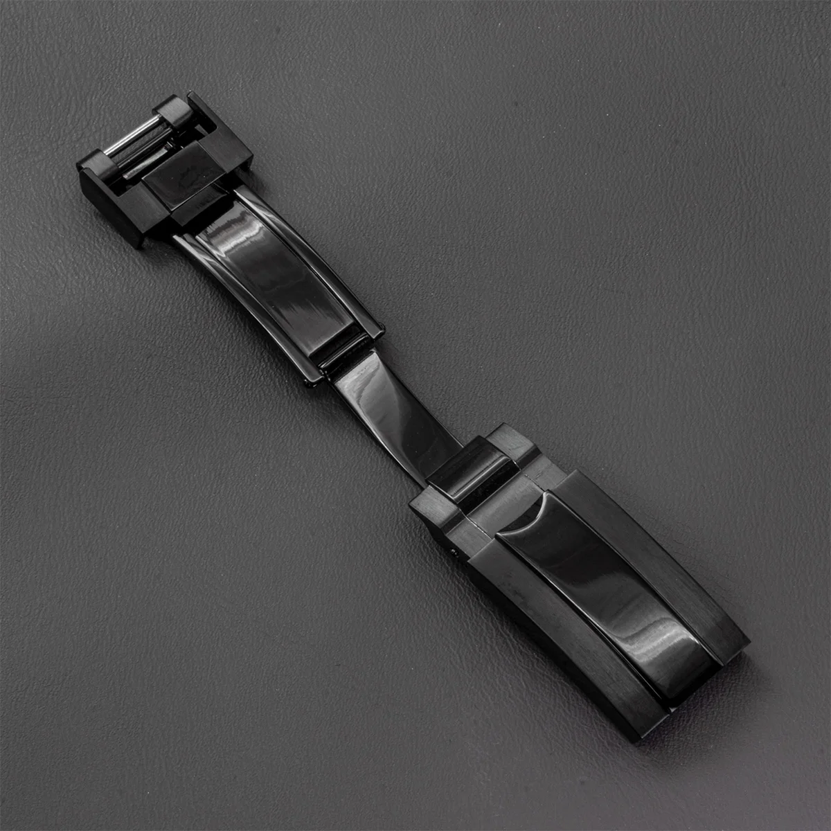 16mm 18mm Stainless Steel Buckle Watch Band Glidelock Clas Fine-tuning Pull Button Buckle Silver Folding Safety Clasp