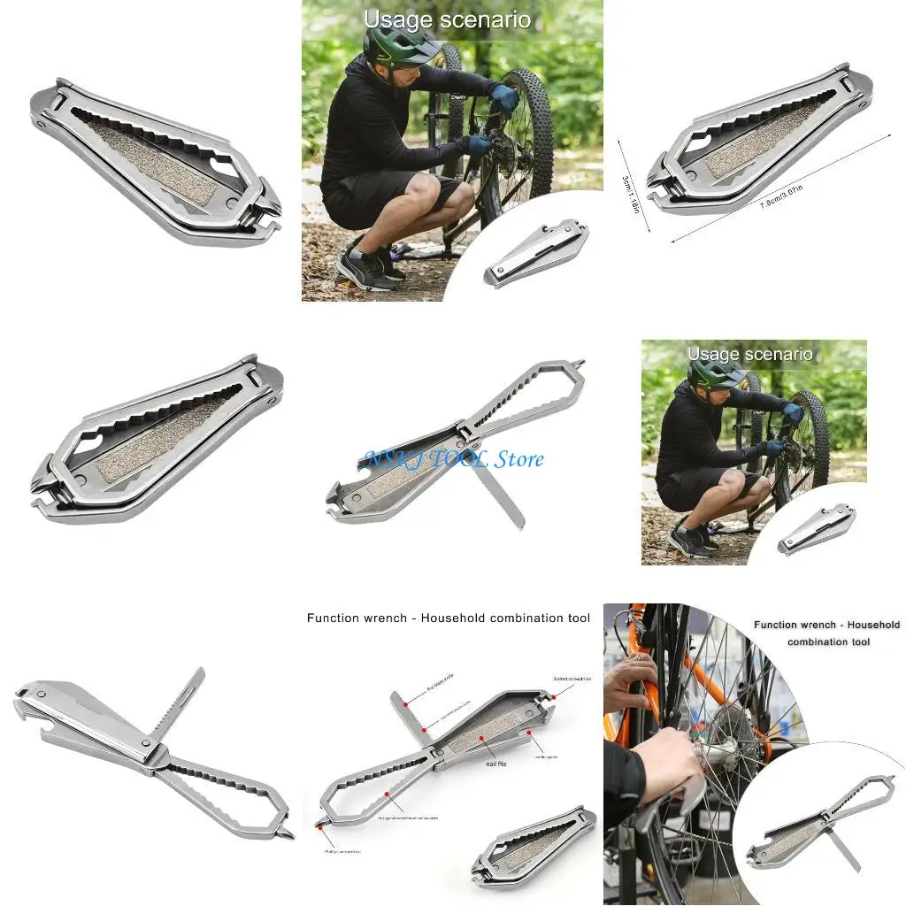 

Портативный набор инструментов из нержавеющей стали L8RC включает в себя пилочку для ногтей и несколько шестиугольных размеров