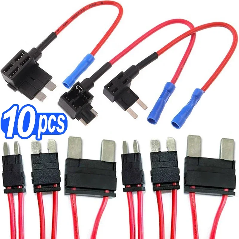

Automotive Fuse Box Circuit Adapter Mini Small and Medium Size ATM Blade Fuse for Car Van Motorcycle RV Boat Tractor TAP Adapter