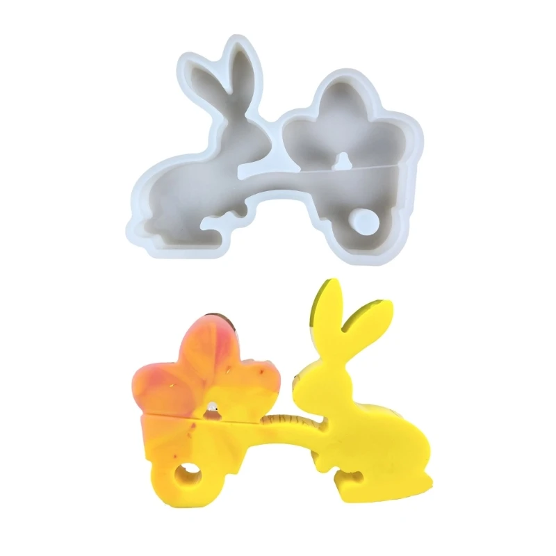 

High Quality Silicone Rabbit Eggs Ornament Making Mold For Festival Decorations Dropship