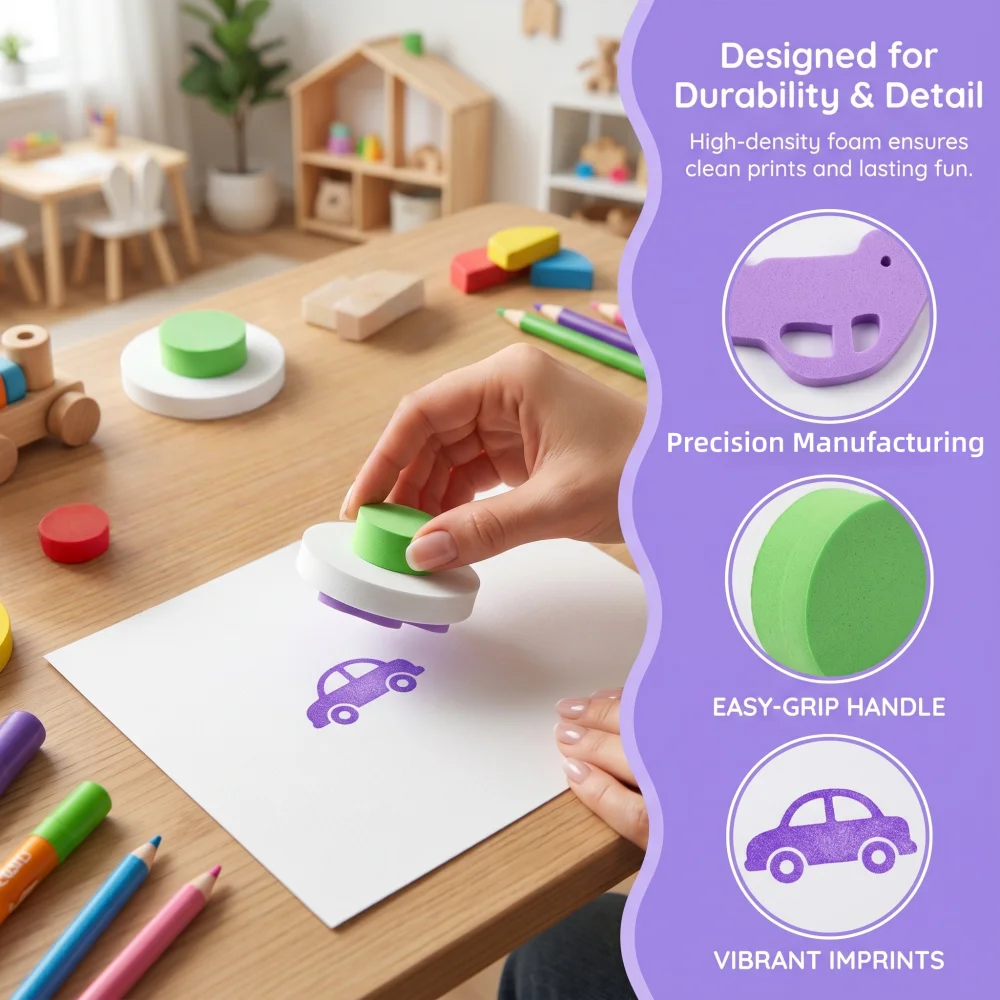 Conjunto de 6 Carimbos de Espu - Art Craft Education avaliação e preço