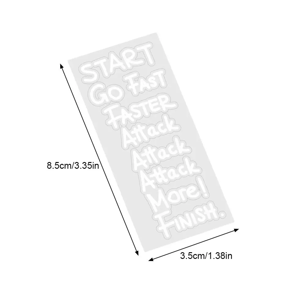 2pcs Motivational Racing Text Vinyl Sticker Waterproof UV Resistant Decor Decal for Bike Handlebar Frame Road Bicycle DIY Mod