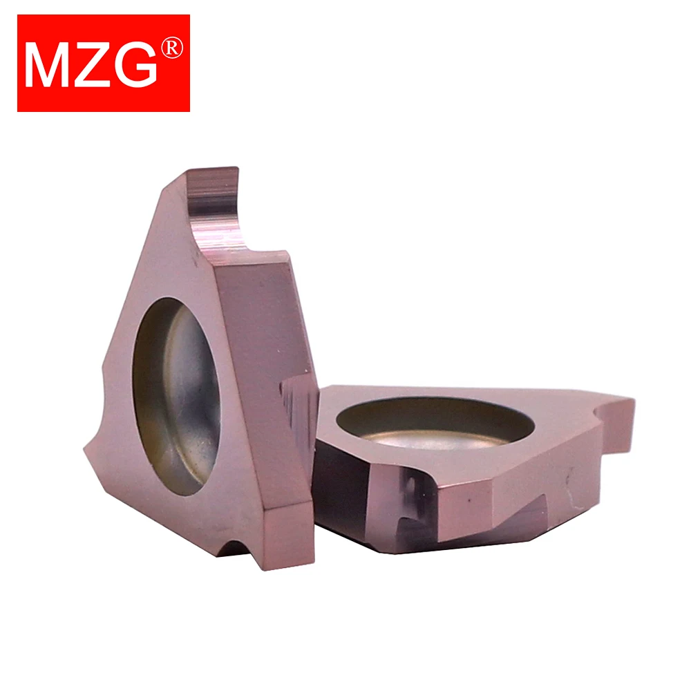 MZG 10pcs TGF32R 050 080 100 110 120 125 130 140 150 160 170 Vertical Shallow TGF 32R CNC Lathe Carbide Grooving Inserts TGF
