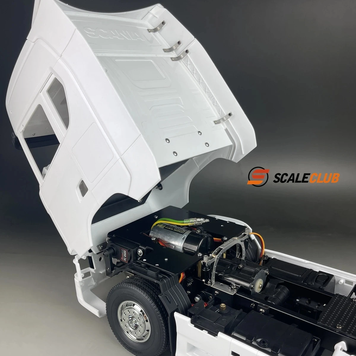 Scaleclub Model 1/14 For Scania 770S Upgrade Front Swivel Bracket Flip Hinge For Tamiya  Lesu For Scania Man Actros Volvo Parts