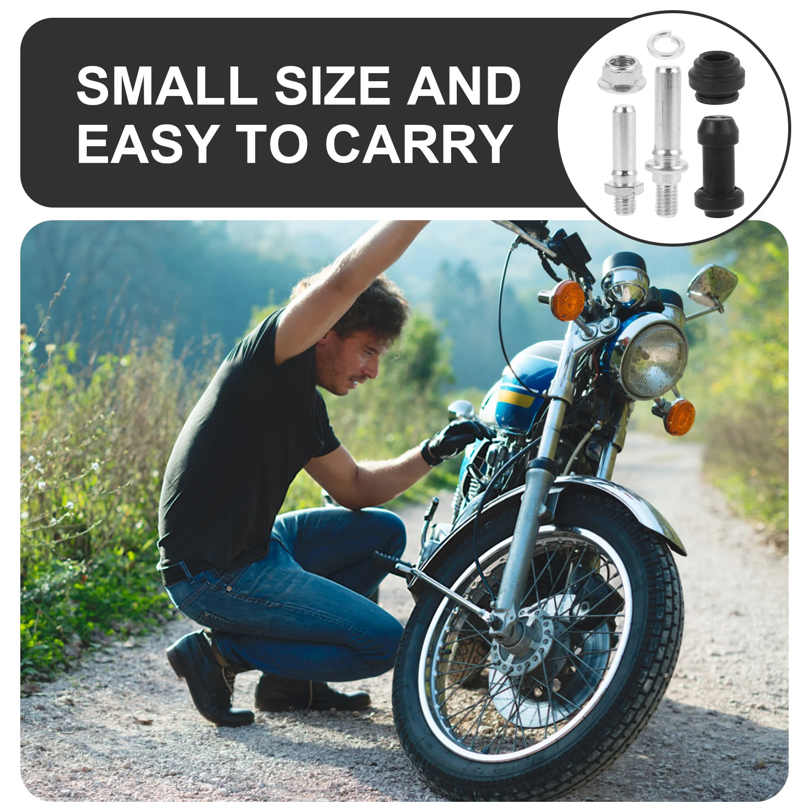 

1 Set Kit For Motorcycle Disc Brake Caliper Repair Set Durable Hardware Replacement Disc Brake Caliper Kit Motorcycle Parts Go