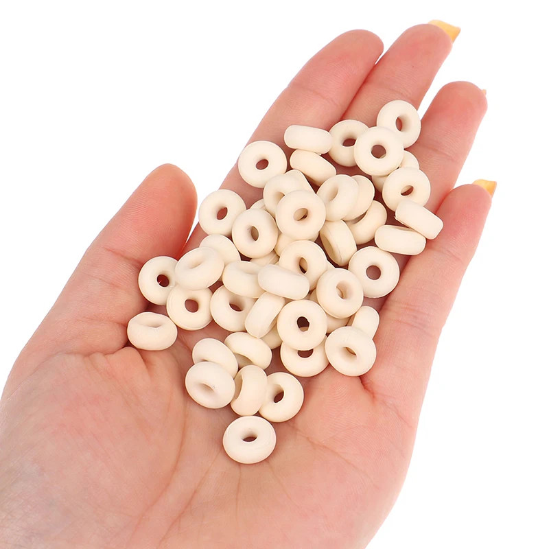 Anel de borracha liso para estilingue, 50pcs, elástico liso, laço livre, cabeça rápida, redonda Cabeça de ligação, acessórios do estilingue