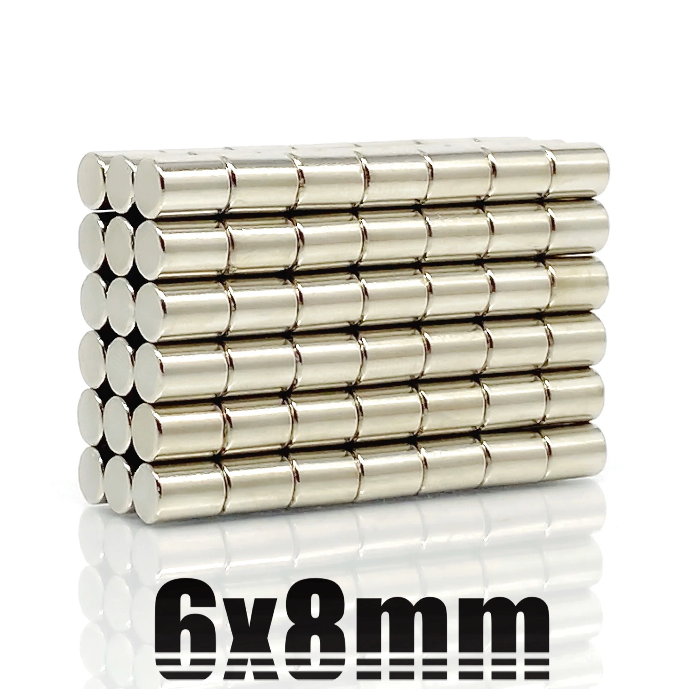 5-1000Pcs 6x8 mm Powerful Magnets 6mmx8mm Permanent Small Round N35 Magnet 6x8mm Neodymium Magnet Super Strong 6*8 mm new