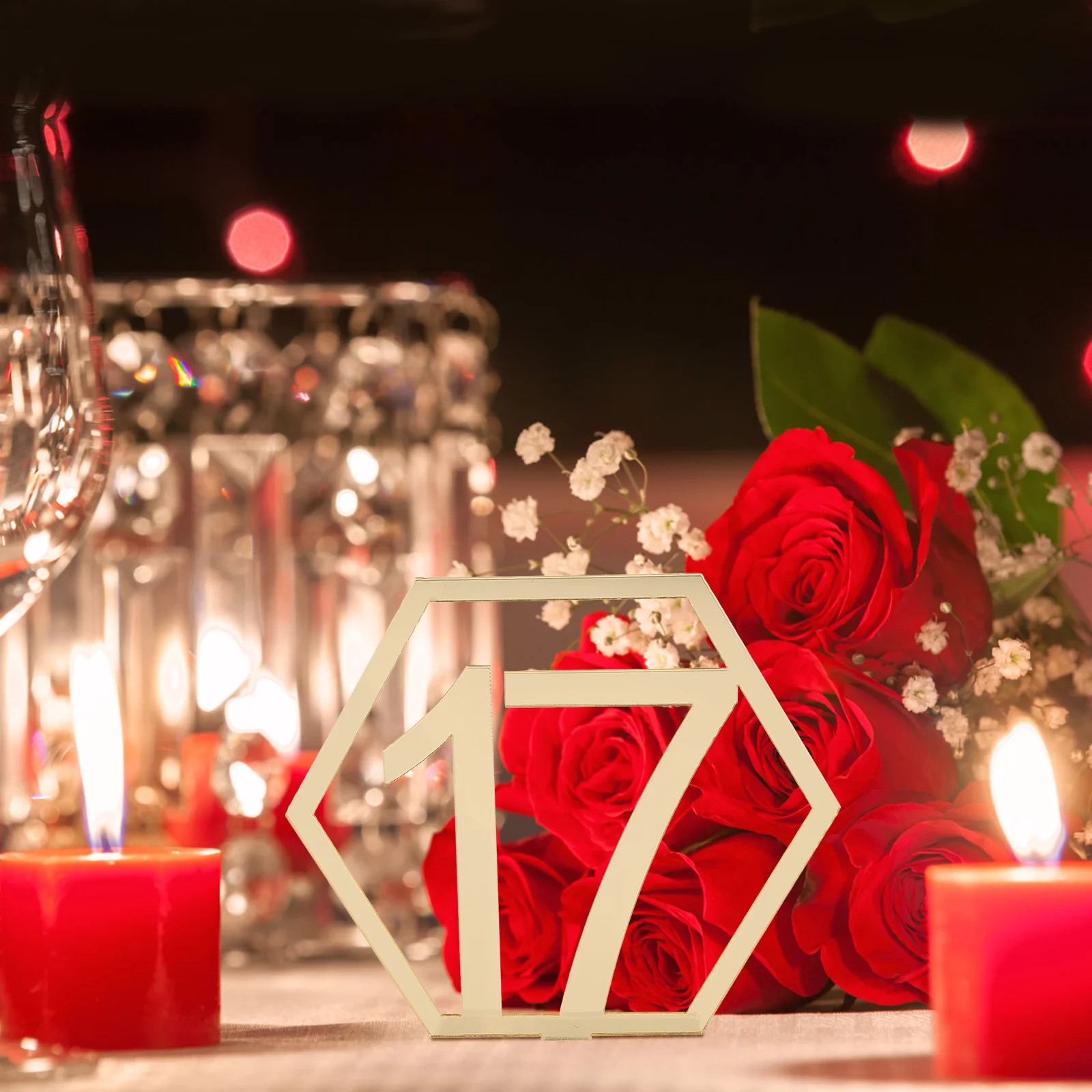 

20Pcs Wedding Table Numbers Simple Reusable Acrylic Design for Wedding Reception Banquet Party Table Number Decoration