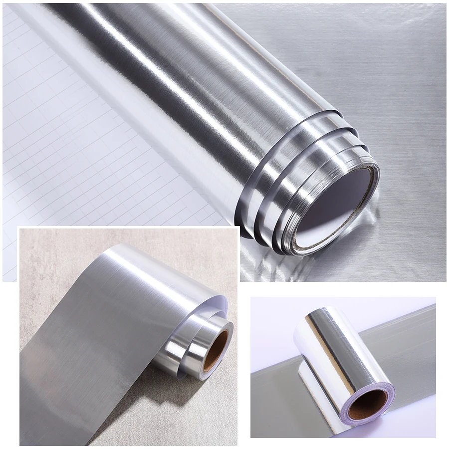 Imitation stainless steel aluminum alloy door frame edge wrapping, glass door frame imitation metal sticker, ground wire self-ad