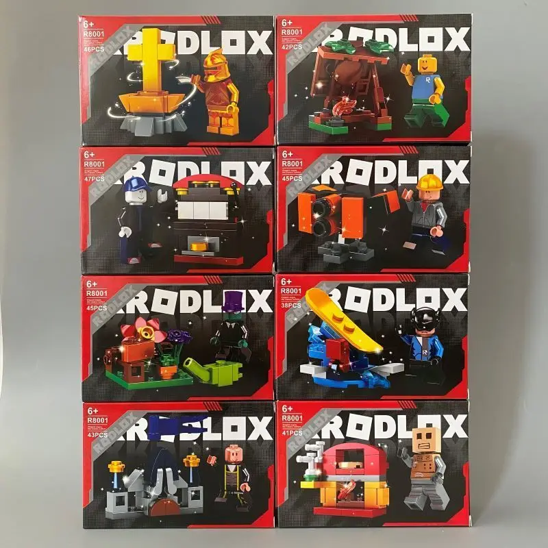 

8 Styles Roblox Figures Toy Model Building Block Virtual World Child Assembly Games Collectible Ornaments Toys Kids Gifts