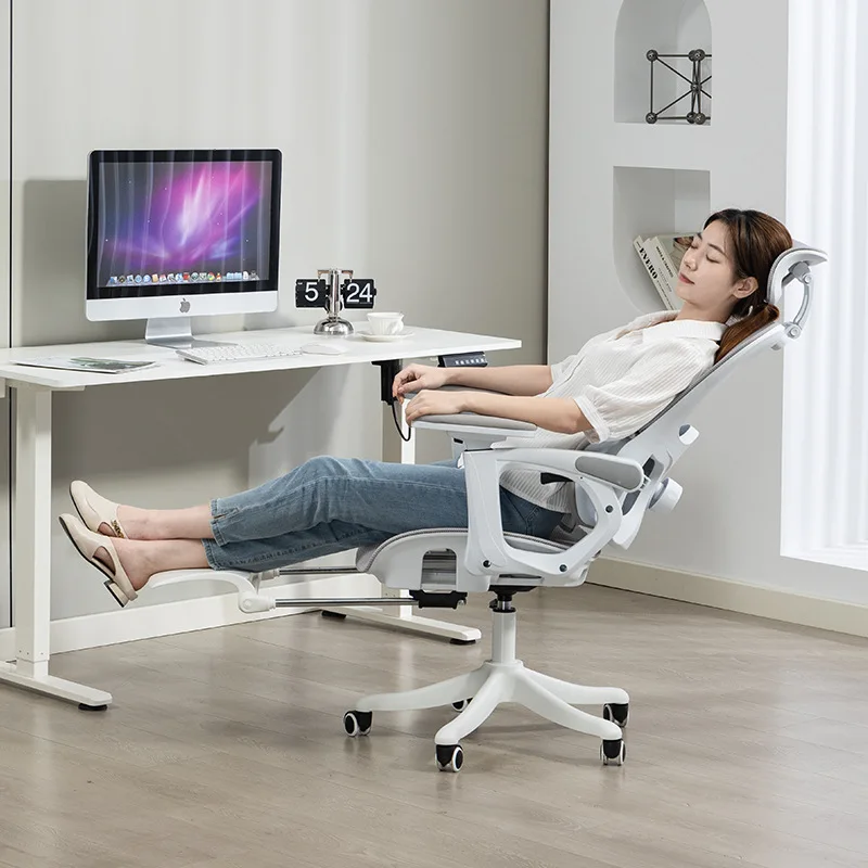 Ergonomic Office Chair Lumbar Support Computer Gaming Chair Reclining High Back Executive Desk Chair with Footrest