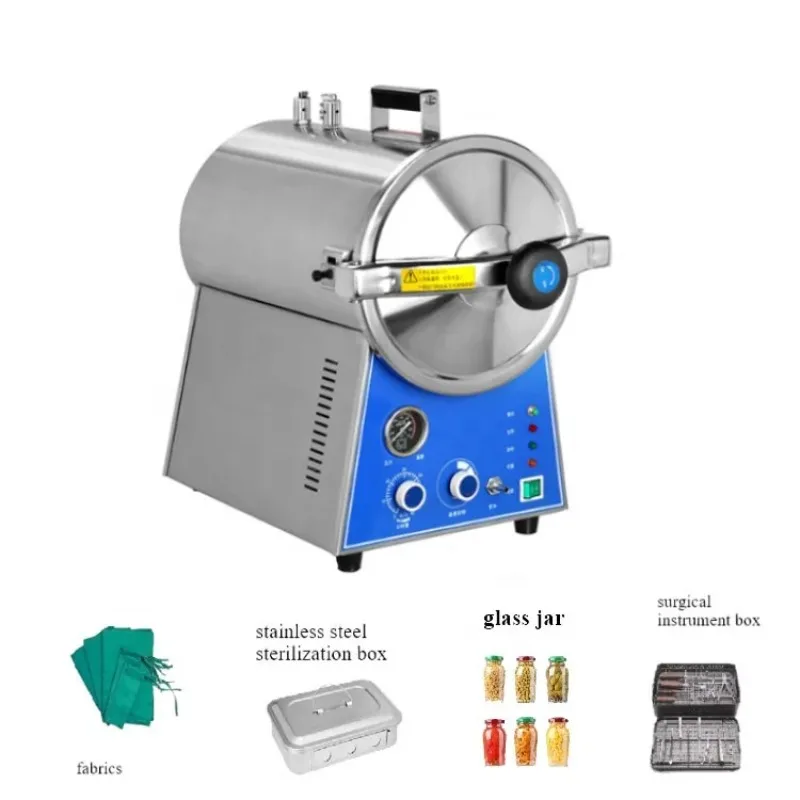 Table Top Steam Sterilizer Sturdy Autoclave 24 Liter Flash Autoclave For Dental Small Clinic