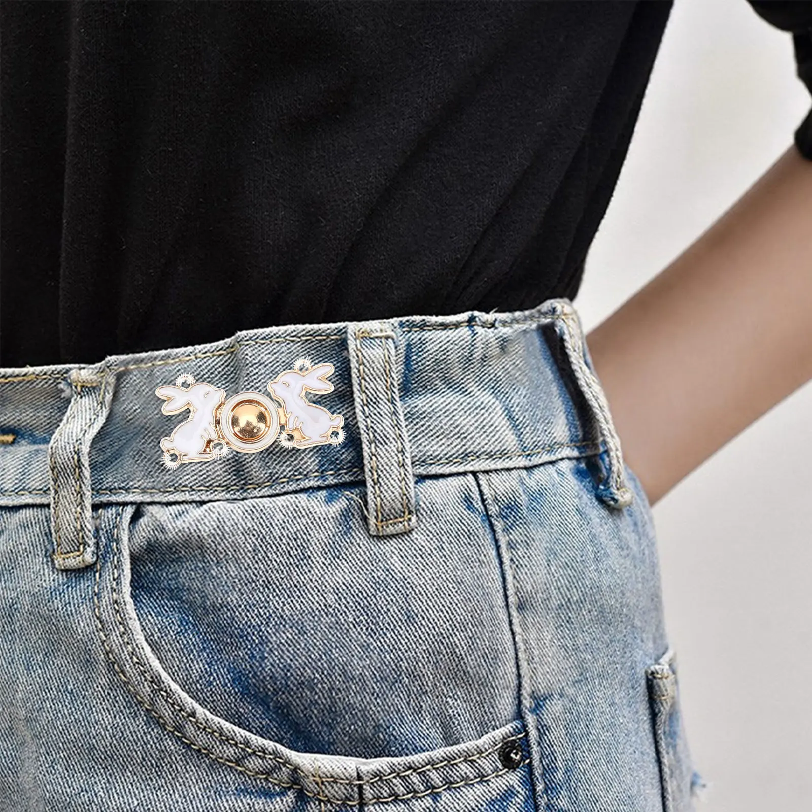 

12Pcs Dress Pant Waist Tightener Jeans Buttons Detachable Elegant Design Suitable Wedding Party Gifts Friends Buttons for Jeans