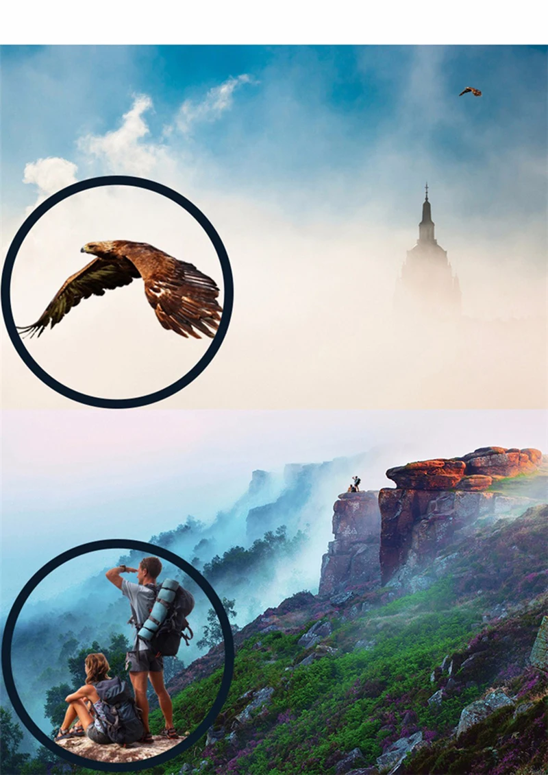 COMET Powerful Binoculars 8x42 10X42 HD Long Range Waterproof Bak4 Binocular BAK4 Prism High Clarity For Tourism Hunting Camping