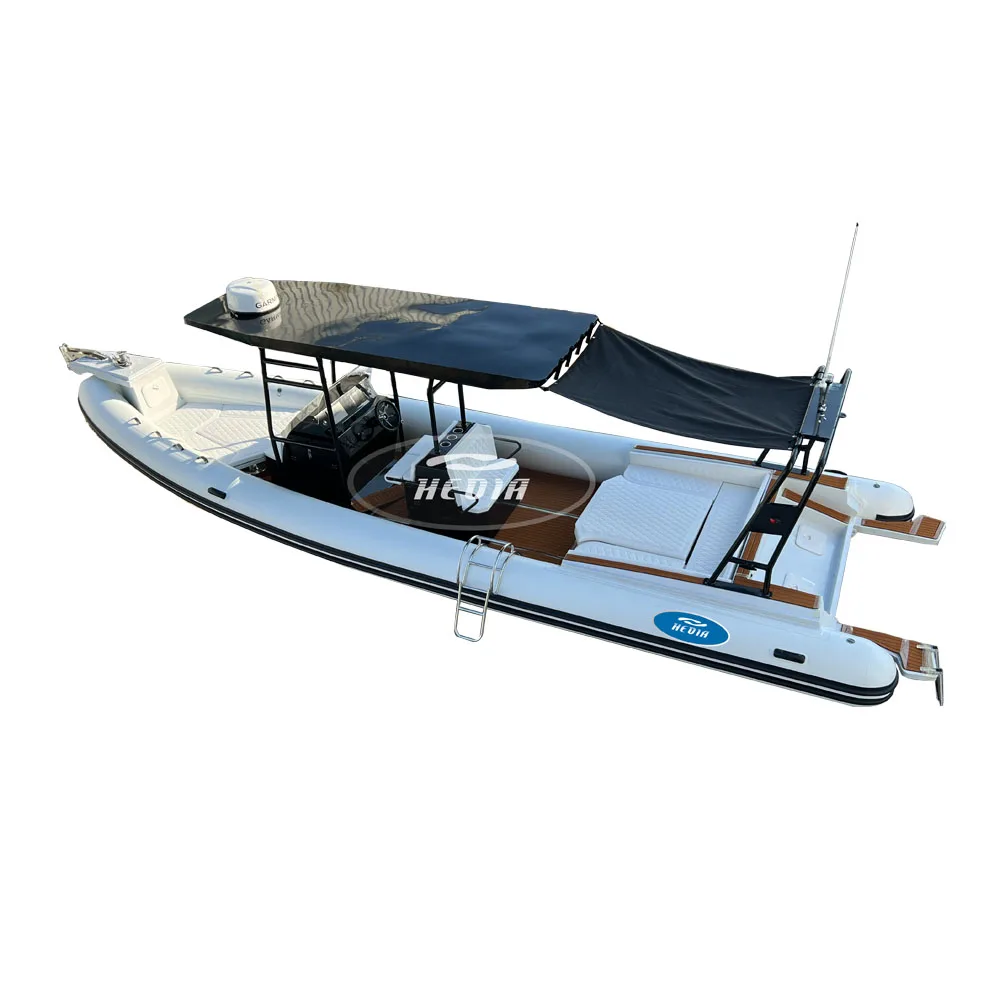 2025 Hot Sale 32ft Inflatable Rubber Boat Aluminum Floor Length 9 Meters Inflatable Boat Spain