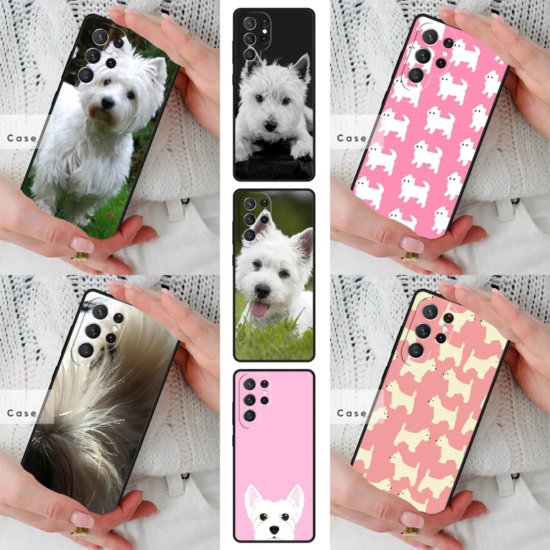 west highland white terrier small white dog Phone Case for Samsung Galaxy S26 S25 S24 S23 S22 S21 S20 Note10 Plus FE Ultra Cover