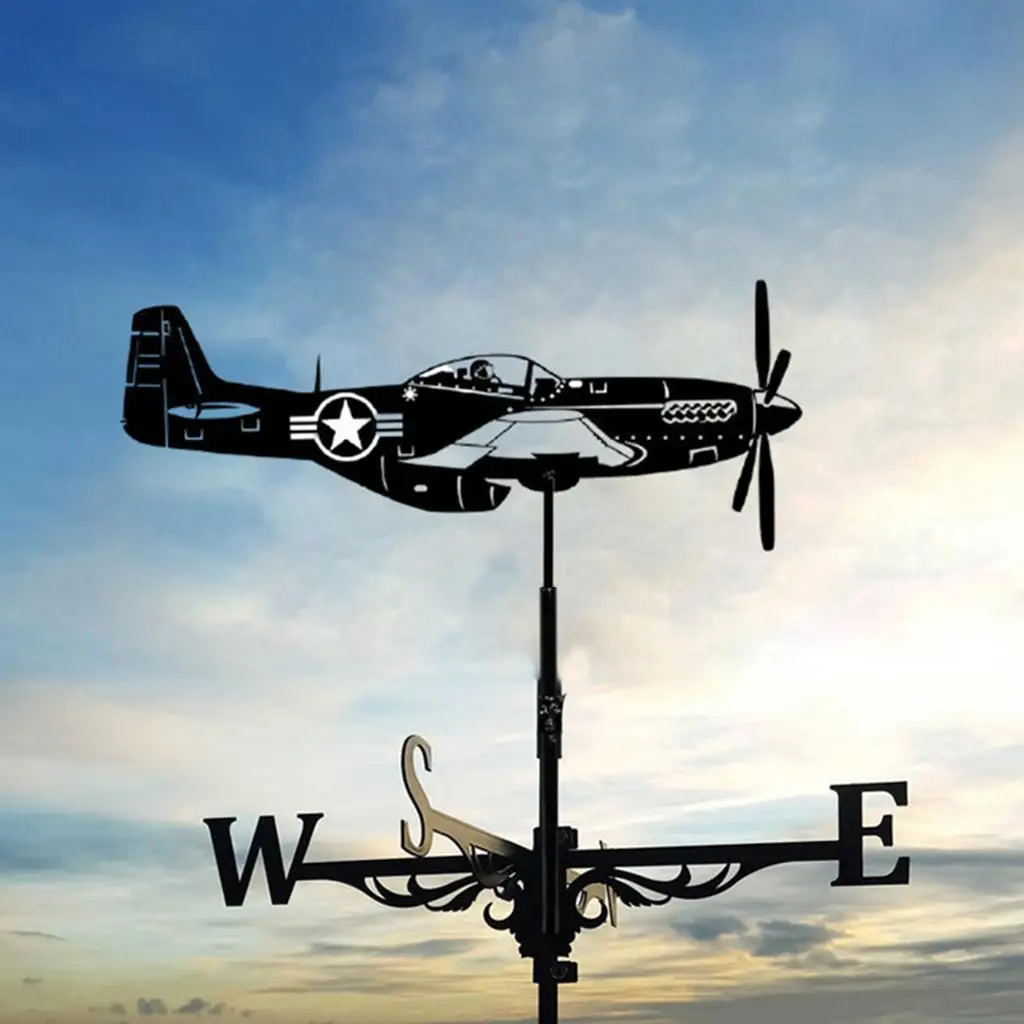 Weather Vane Roof Wind Direction Indicator Outdoor Weathervane for Cupolas