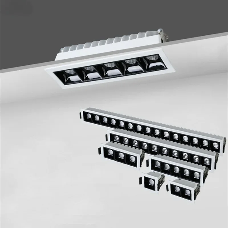 

Square Recessed Dimmable LED Downlights 2W4W6W10W20W30W COB LED Ceiling Lamp AC110V~220V LED Wall Spot Lights Indoor Lighting