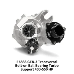 Turbocharger Upgrade Kit 400-550HP 2.0T,EA38R EA888 GEN.3 2.0T Transverse Engine III MQB Bolt-on,Dual Ceramic Ball Bearing