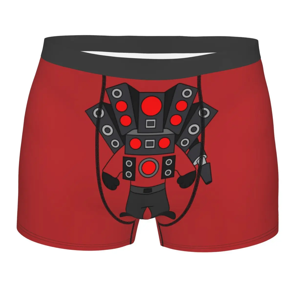 Custom Hot Game Titan Speakerman Skibidi Toilet Underwear Men Stretch Boxer Briefs Shorts Panties Soft Underpants For Male