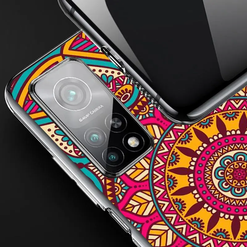 Totem Mandala Colorful Flower Case Phone Cover for Xiaomi Redmi Note 13 12S 12 11S 11 11T 11E 10S 10 Pro Plus 9S 9 8T 8 5G Trend