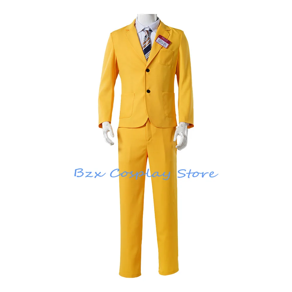 The Beatles 2 Cosplay Anime Strange Grand Mage BOB Costume Yellow Uniform Coat Mask Suit Halloween Party Clown Outfit for Man