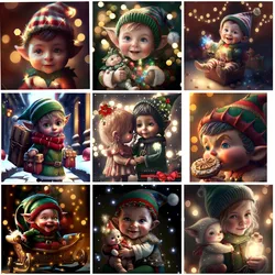 Christmas Elf Stickers Crafts And Scrapbooking stickers kids toys book Decorative sticker DIY Stationery