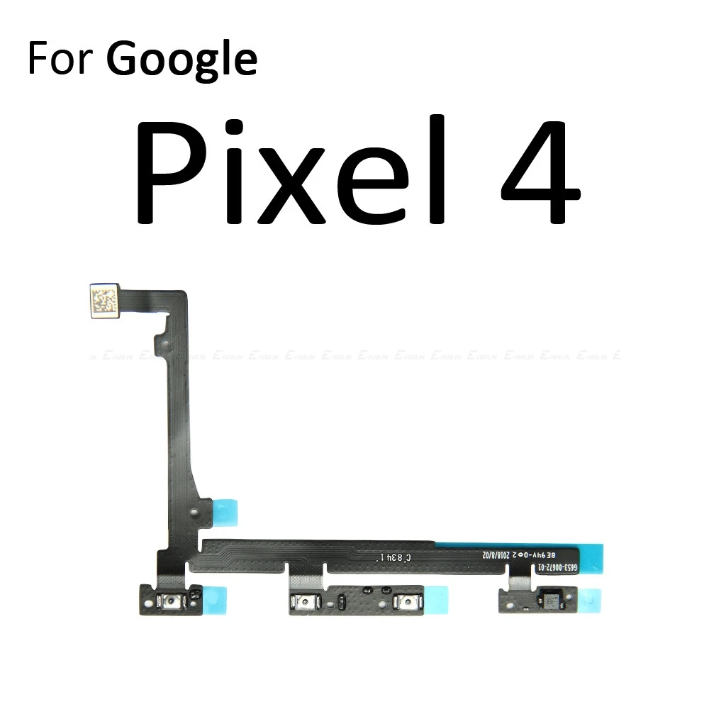 Switch Power ON OFF Key Mute Silent Volume Button Ribbon Flex Cable For Google Pixel 4 Replacement Parts