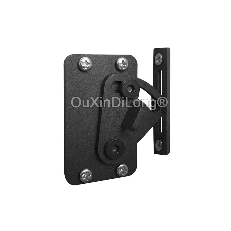 2PCS Barn Door Lock Stainless Steel Sliding Door Privacy Latch for Closet Shed Pocket Doors Wood Gates Black FG1218