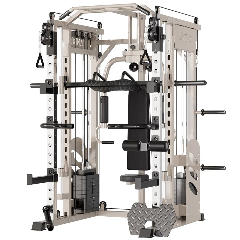 

Multi-Functional Body Building Smith Machine Comprehensive Training Equipment for Home Use with Triceps Practice Feature