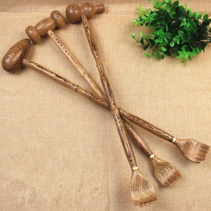 

Wooden Back Massager for Body Back Massage Hammer Neck and Back Massager Body Massage Stick Foot Massager Cellulite Massager