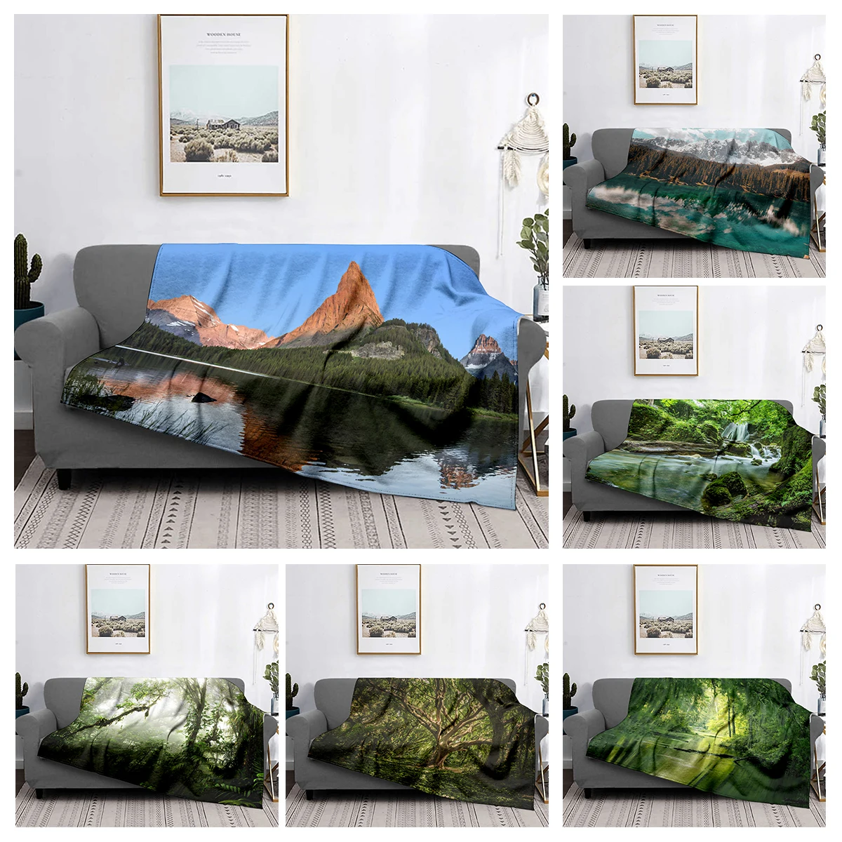 Home decoration plush Sofa blanket Colorful Animal  Bedspread on the bed anime fluffy soft blankets thick blanket for winte