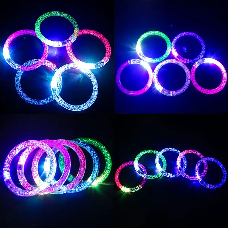 10pcs Glow Sticks Bracelets Novel Luminous Stick Bracelet LED Flashing Wristband Children Glowing In The Dark Toy Party Supplies