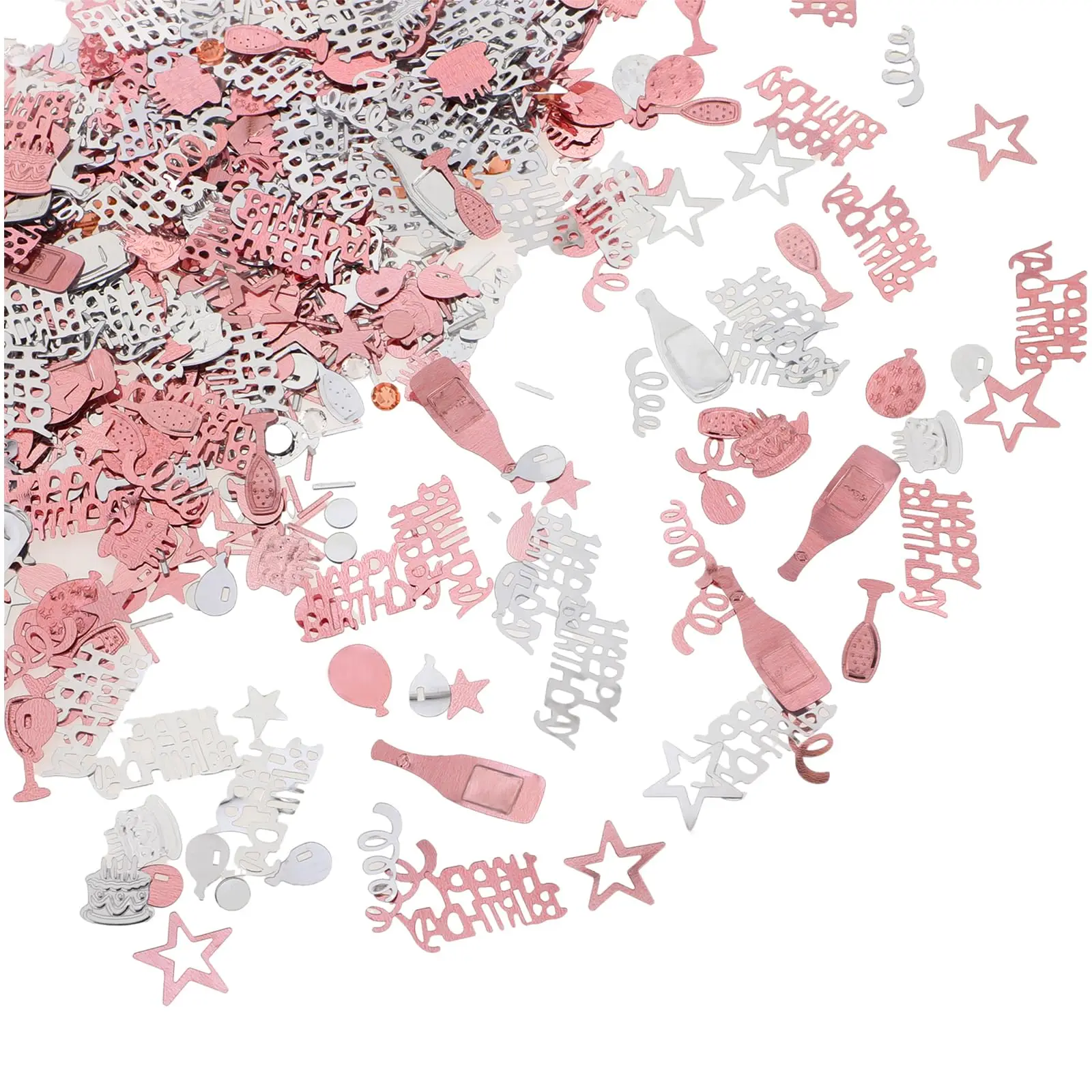 1bag Glitter Rose Gold and Silver Confetti Birthday Supplies Wedding Throw Baby Shower Party Wedding Ceremony Throw Supplies