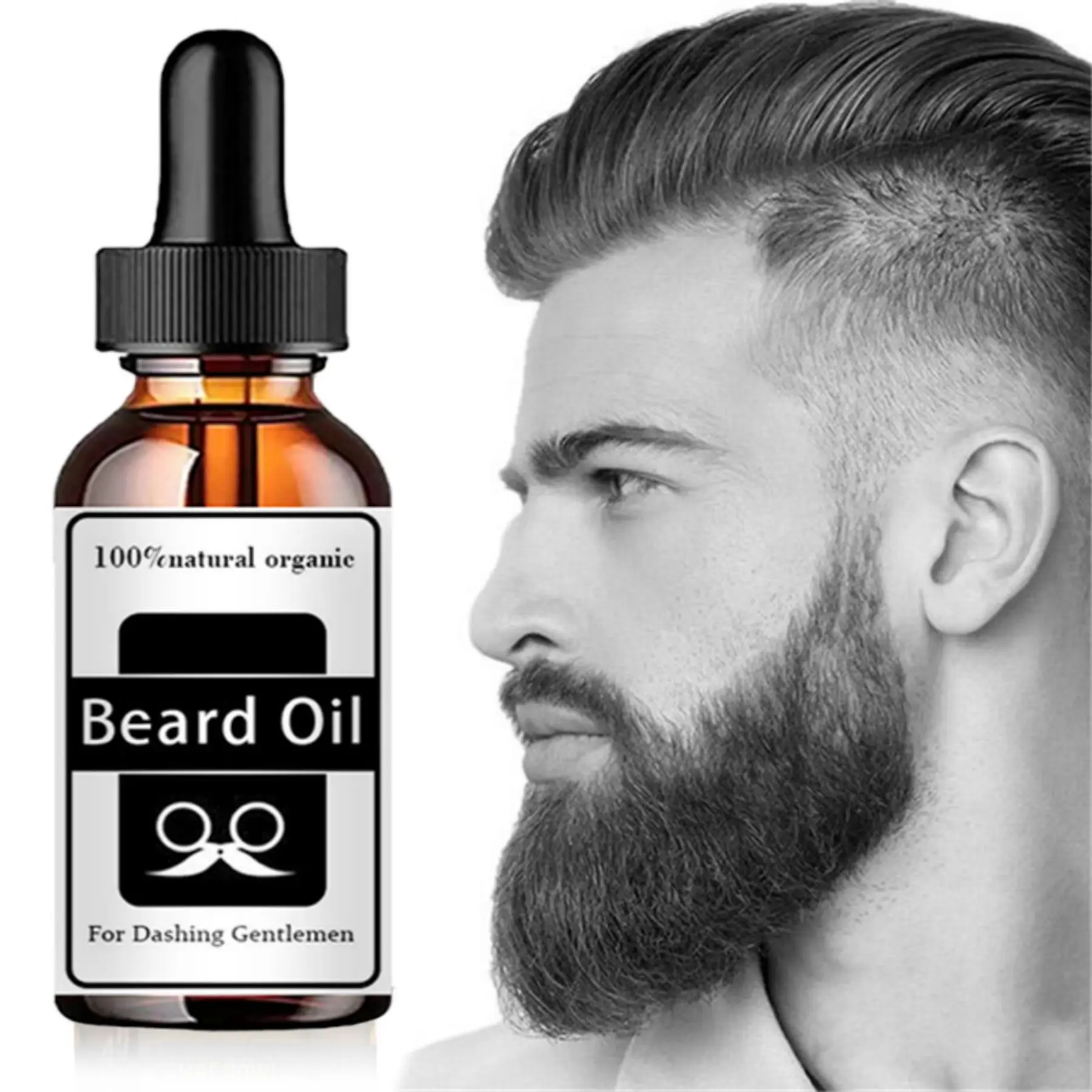 Aceite de pan para el cuidado del crecimiento de la barba para hombres, suero Facial para la nutrición de la barba, bigote