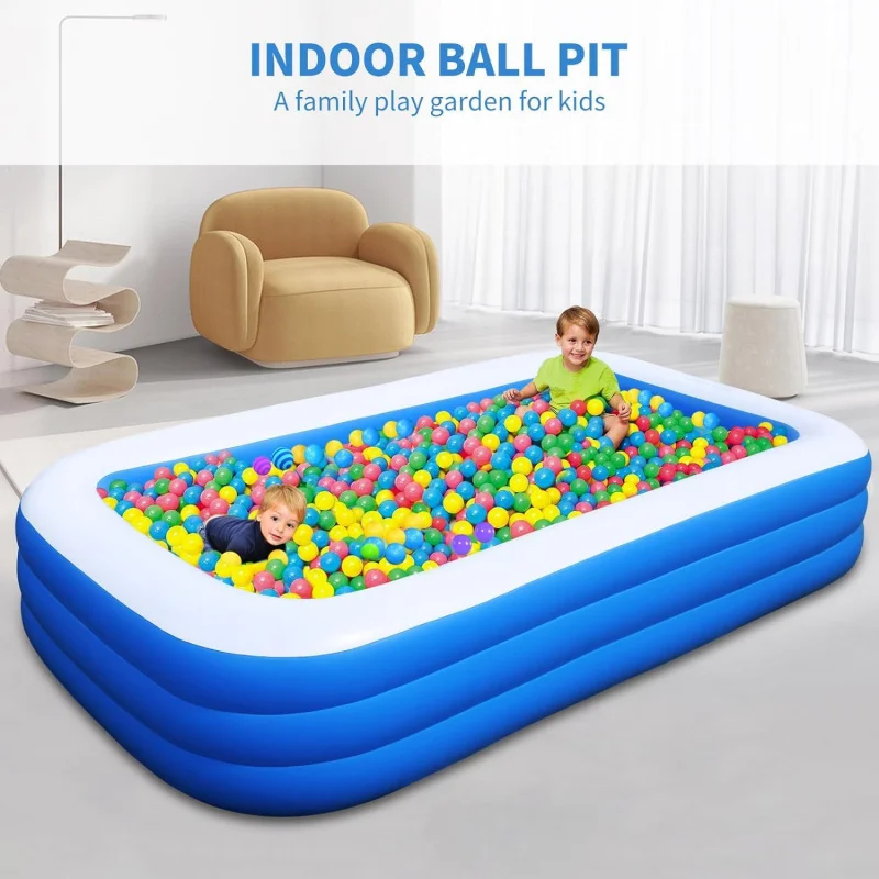 Portable Large Adult Small Child Bath Baby Rectangular Pool For Children -Electrically Inflated