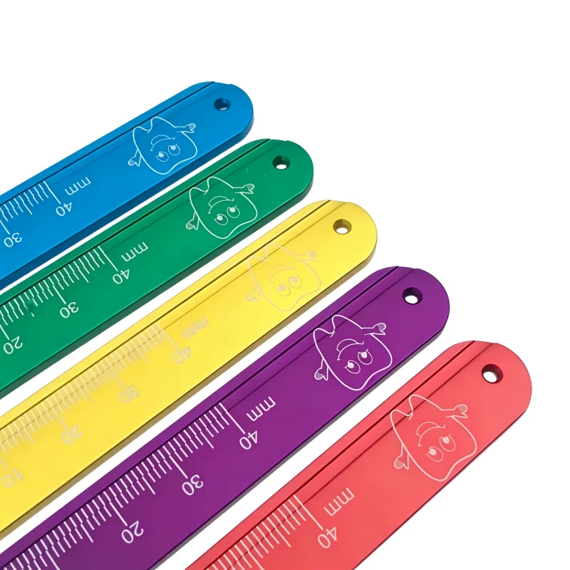 Dental Endodontic Measuring Ruler Autoclavable Aluminium Colorful Span Measure Dental Scale  Root Canal Measuring Instruments